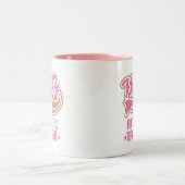 Niedliches athletisches Trainer-Geschenk Zweifarbige Tasse (Mittel)