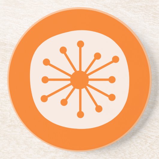 Niedliches Atomzeitalter Mitte des Jahrhunderts At Getränkeuntersetzer (Vorne)