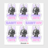 Niedliches Aufkleberblatt von Saint-Feelin