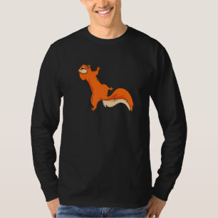 Niedliches Aufklettern Klettersteig-Nagetier-Eichh T-Shirt