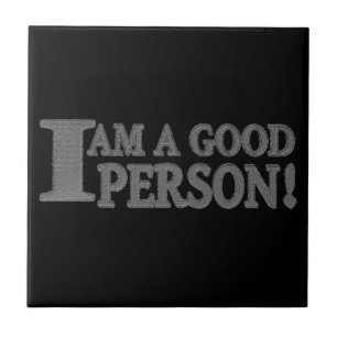 Niedliches Ausdrucksdesign "GUTE PERSON". Jetzt ka Fliese