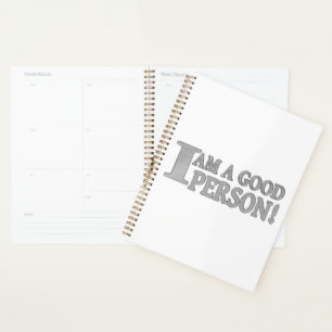 Niedliches Ausdrucksdesign "GUTE PERSON". Jetzt ka Planer