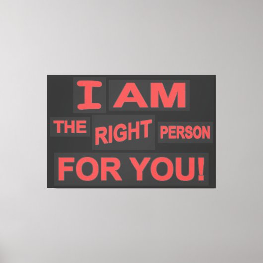 Niedliches Ausdrucksdesign "Liebe Life". Jetzt kau Leinwanddruck (Vorderseite)