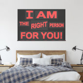 Niedliches Ausdrucksdesign "Liebe Life". Jetzt kau Leinwanddruck (Insitu (Schlafzimmer))