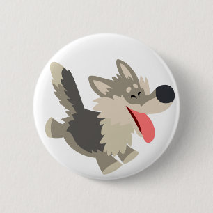 Niedliches ausgelassenes button
