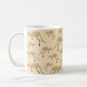 Niedliches australisches Kangaroo-Muster Kaffeetasse (Links)