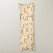 Niedliches australisches Kangaroo-Muster Seitenschläferkissen (Rückseite (Vertikal))