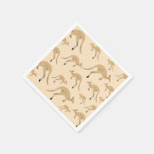 Niedliches australisches Kangaroo-Muster Serviette (Ecke)