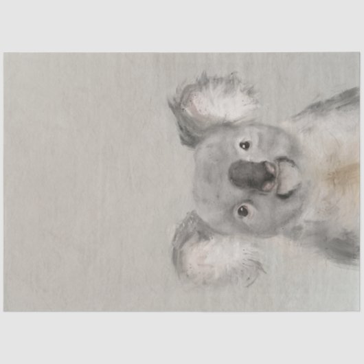 Niedliches australisches Koala Decoupage Tissue Pa Seidenpapier (Vorderseite)