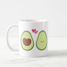 Niedliches Avocado-Paar in der Liebe, meine andere Kaffeetasse