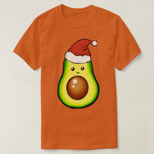 Niedliches Avocado Weihnachtsgeschenk T-Shirt (Design vorne)