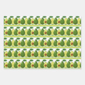 niedliches Avocadomuster-Party Geschenkpapier Set (Vorderseite)