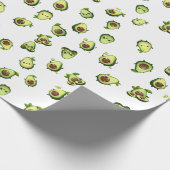 Niedliches Avocadopapier Geschenkpapier (Ecke)