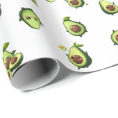 Niedliches Avocadopapier Geschenkpapier (Rolleneckpunkt)