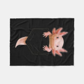 Niedliches Axolotl Cket Funny für Männer Frauen Te Fleecedecke (Vorderseite (Horizontal))