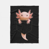 Niedliches Axolotl Cket Funny für Männer Frauen Te Fleecedecke (Vorderseite)