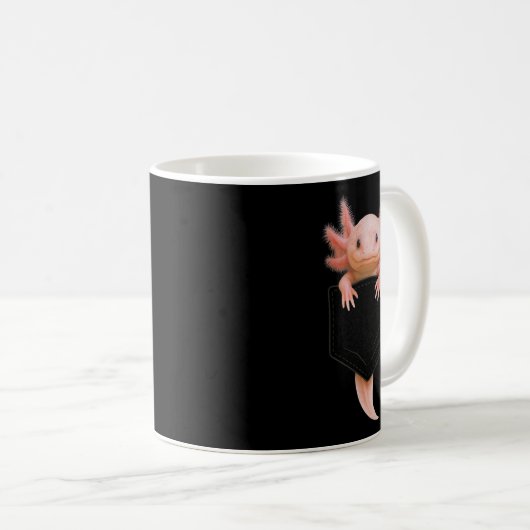 Niedliches Axolotl Cket Funny für Männer Frauen Te Kaffeetasse (VorderseiteRechts)