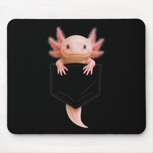 Niedliches Axolotl Cket Funny für Männer Frauen Te Mousepad (Vorne)