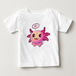 Niedliches Axolotl-Comic im Cartoon-Stil Baby T-shirt