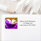 Niedliches Axolotl Couple Cuddling in Liebe KI Art (Insitu)