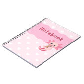 Niedliches Axolotl Drinking Bubble Tee Notebook Notizblock (Linke Seite)