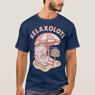 Niedliches Axolotl Entspannen an der frischen Luft T-Shirt