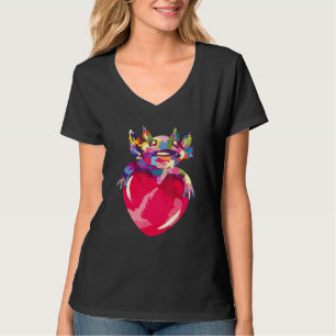 Niedliches Axolotl für Axolotl Liebe Kunst, Dichtu T-Shirt
