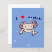 Niedliches Axolotl-Geschenk| Axolotl für Valentine (Vorne/Hinten)