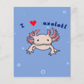 Niedliches Axolotl-Geschenk| Axolotl für Valentine (Vorderseite)