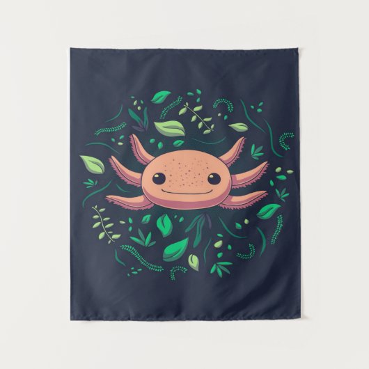 Niedliches Axolotl-Geschenk| Axolotl zum Geburtsta Wandteppich (Vorderseite)