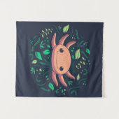 Niedliches Axolotl-Geschenk| Axolotl zum Geburtsta Wandteppich (Vorderseite (Horizontal))