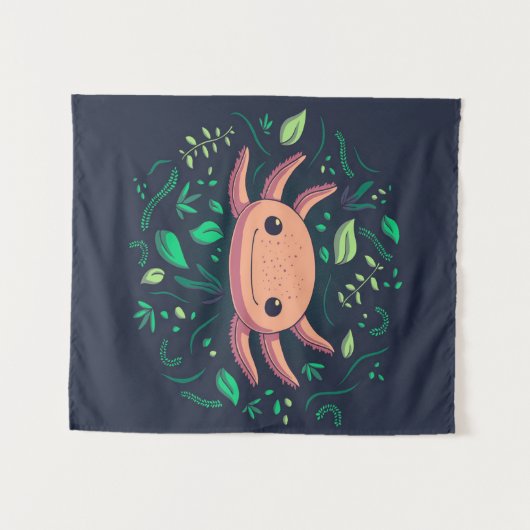 Niedliches Axolotl-Geschenk| Axolotl zum Geburtsta Wandteppich (Vorderseite (Horizontal))