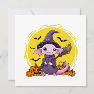 Niedliches Axolotl Hexenmeister