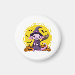 Niedliches Axolotl Hexenmeister Magnet