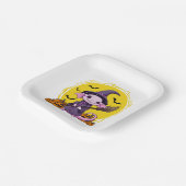 Niedliches Axolotl Hexenmeister Pappteller (Gewinkelt)