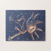 Niedliches Axolotl im Wasser Puzzle (Horizontal)
