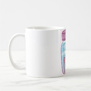 Niedliches Axolotl in Wasserflasche Bleibe Feuchti Kaffeetasse