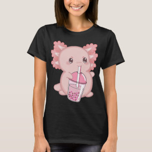 Niedliches Axolotl Japanisches Erdbeeren Milch Ani T-Shirt