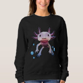 Niedliches Axolotl Kids Jugend Amphibien Mexikanis Sweatshirt (Vorderseite)