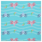 Niedliches Axolotl unter Wasser Stoff (Muster)