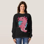 Niedliches Axolottier Sweatshirt (Vorne ganz)
