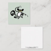Niedliches AYE-AYE - Lemur - Primat - wild Mitteilungskarte (Vorne/Hinten)