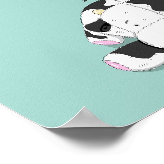 Niedliches Baby Baby Baby Babytrappen Kinderzimmer Poster (Ecke)