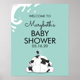 Niedliches Baby Baby Dusche Begrüßungszeichen Poster