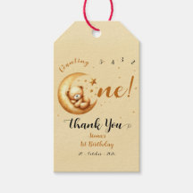 Niedliches Baby Bären schlafen auf dem Mond 1. Geb