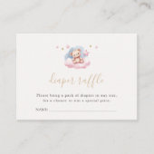 Niedliches Baby Bear Gold Stars Windelwölfe Begleitkarte (Vorderseite)