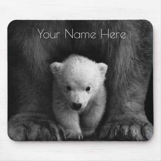 Niedliches Baby Bear Personalisiert Mouse Pad Mousepad (Vorne)