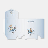 Niedliches Baby Bear Pilot Blue Flugzeug Schöne Geschenkschachtel (Ungefaltet)