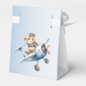Niedliches Baby Bear Pilot Blue Flugzeug Schöne Geschenkschachtel (Rückseite)
