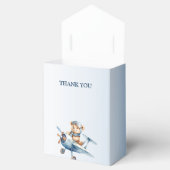 Niedliches Baby Bear Pilot Blue Flugzeug Schöne Geschenkschachtel (Geöffnet)